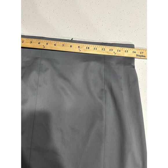 Victoria’s Secret Body By Victoria Pencil Skirt Gray Stretch Slit Zip Career 14 - Picture 8 of 11